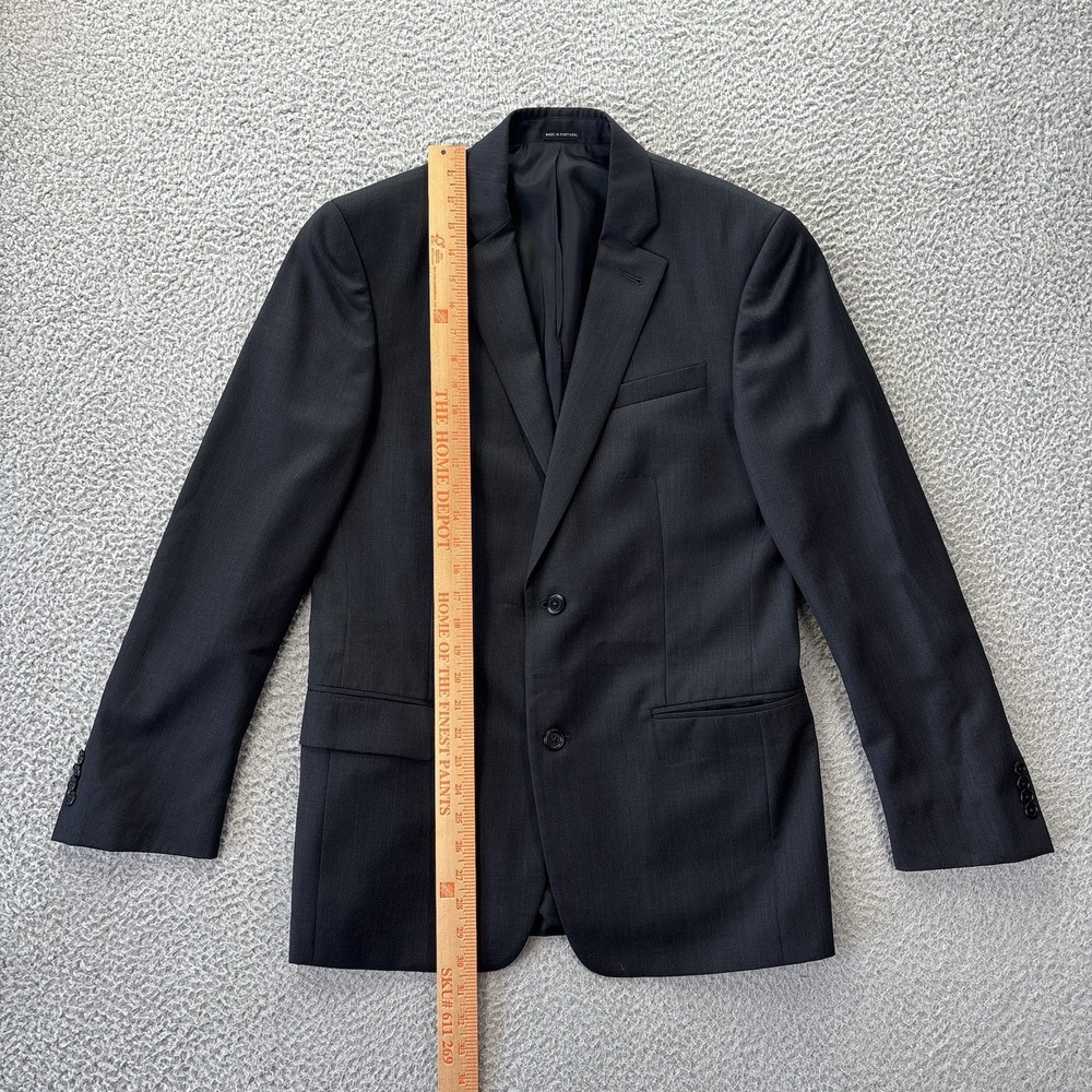 John Varvatos Loft Blazer Mens 38R Dark Gray Blend Blazer Sports Coat Jacket - Picture 3 of 16
